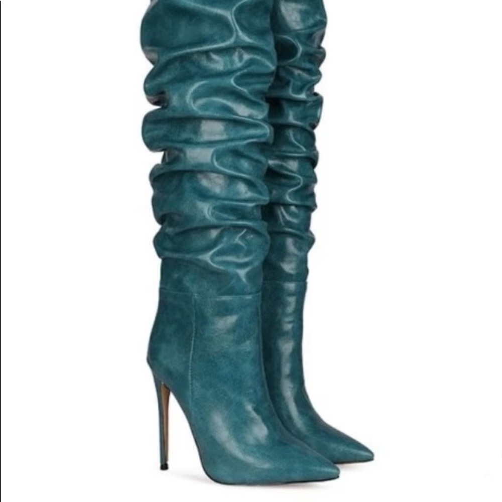 Custom Knee height Slouch boots
